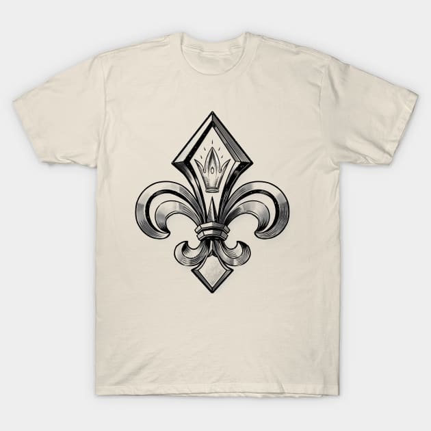 T shirt fleur de lys hot sale